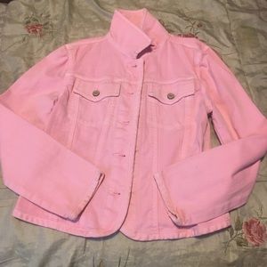 Pink jean jacket